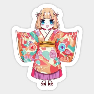 kimono kawaii Sticker